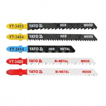 Set 5 lame pentru fierastrau pendular, Yato YT-3445, taiere mixta lemn si metal