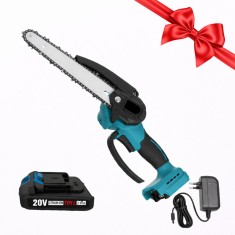 Pachet Mini drujbă pe acumulator WAINER M7 , cu rezervor ulei, lama/lant + Acumulator 2Ah + Incarcator 20V