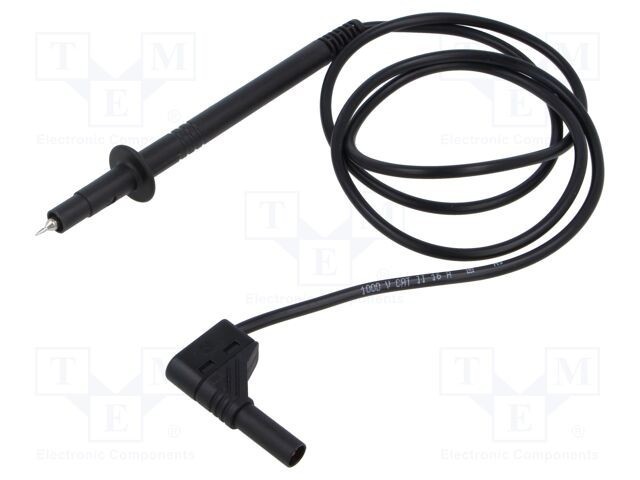 Cablu de măsurare Hirschmann T&amp;M 16A 1kV 1m negru