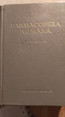 Farmacopeea romana,Ed viii foto