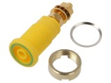 Conector banană 4mm aurit 32A 1kVDC Hirschmann T&amp;M 972354188