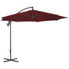 Umbrela suspendata cu stalp din otel, rosu bordo, 300 cm GartenMobel Dekor, vidaXL