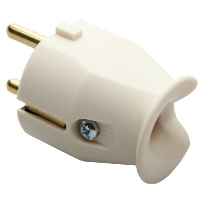 Fisa Gewiss GW28011, contact de protectie, 10 - 16A, alb foto