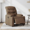 Gossi fotoliu rabatabil electric, maro, material textil
