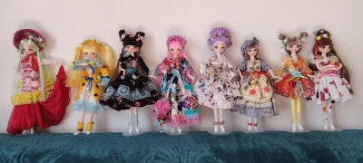 Papusi Kawaii imbracate handmade unicat foto