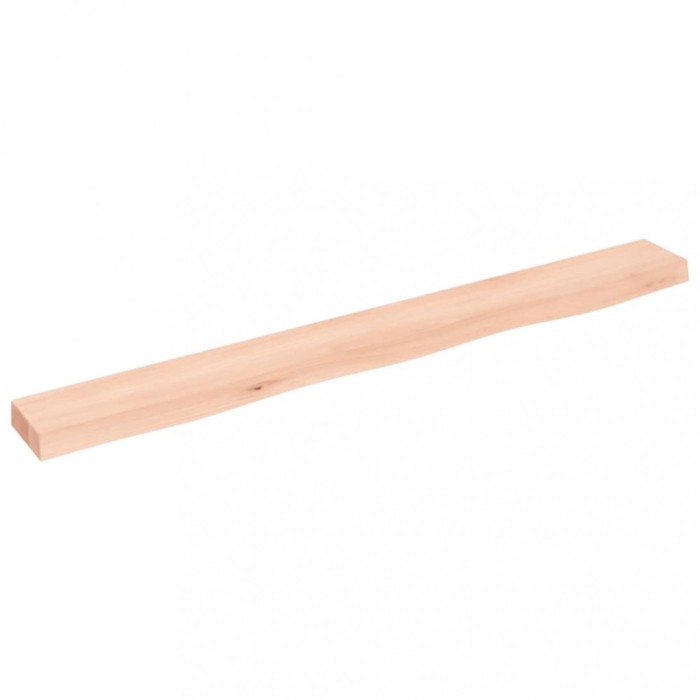 Polita de perete, 100x10x4 cm, lemn masiv de stejar netratat