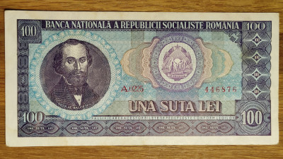 Romania - bancnota de colectie istorica - 100 lei 1966 - xf+/aunc -exceptionala! foto