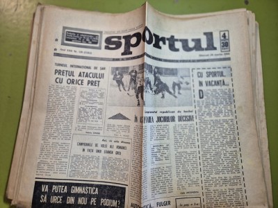 ziarul sportul 20 martie 1968 - fotbal,hochei foto