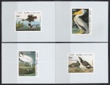 Coasta de Fildes 1985 - Păsări - A 200-a aniversare a nașterii lui John J. Audubon, 4 Colite DE LUX NDT, Cota 34 EURO, MNH