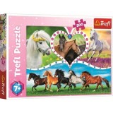 Puzzle frumosii cai 200 de piese, Trefl
