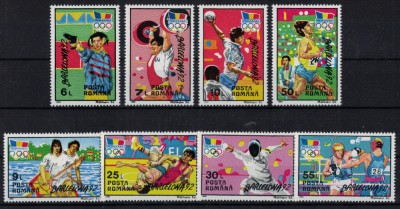 ROMANIA 1992 - Jocurile Olimpice de vara, Barcelona / serie completa MNH foto