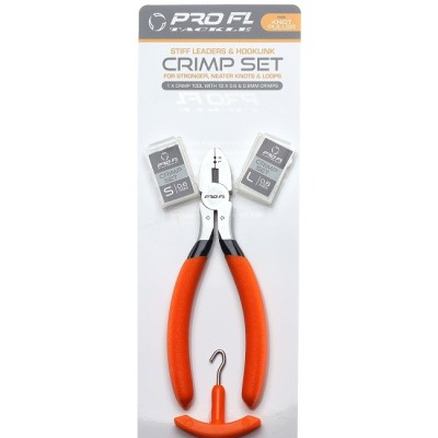 CLESTE SERTIZAT PRO FL CU BRIDE 0.6MM 0.8MM SI KNOT PULLER ORANGE foto