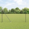 VidaXL &Icirc;ngrădire cu st&acirc;lpi Gri 1.6 x 10 m Oțel