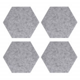 Set 4 Panouri pluta hexagonal Navaris, 20 x 17 cm, 10 pini, 44328.25