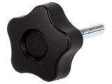 Buton de Reglare Negru &Oslash;32mm M6 30mm