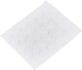 Set de 30 protectii pentru mobilier HEIGOO, cauciuc, transparent, 15 x 2 mm