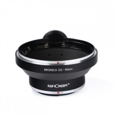 Adaptor montura K&amp;F Concept Bronica SQ-Nikon de la Bronica SQ la Nikon cu adaptor pentru trepied KF06.135