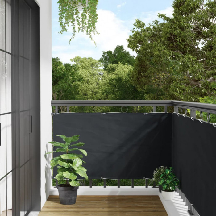 vidaXL Paravan de balcon, antracit, 75 x 300 cm, țesătură oxford