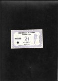 Rar! Argentina tichet 2 centavos Red federal de canjes seria026764