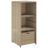 Cumpara ieftin Dulap depozitare de gradina, bej, 50x55x115 cm, poliratan
