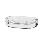 Savoniera, flippy, pentru blat, pet, scurgere optima, argintiu transparent