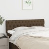 Gossi tablii de pat, 2 buc, maro inchis, 72x7x78/88 cm, textil