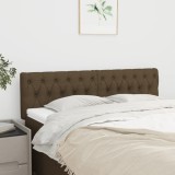 Gossi tablii de pat, 2 buc, maro inchis, 72x7x78/88 cm, textil
