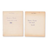 Lucian Teodossiu, &bdquo;Păcală și T&acirc;ndală&rdquo;, două manuscrise