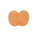 Cumpara ieftin Accesoriu de curatare pensule din silicon, portocaliu