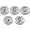 Set 5x Lampa universala autoadeziva cu 3 LED-uri, utilizare baterii de tip AAA - Argintiu