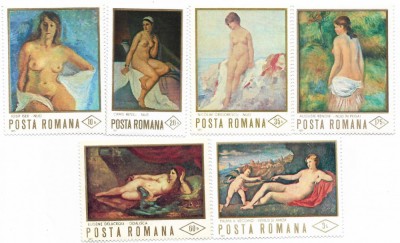 Romania (379) - Reproduceri de arta I - Nuduri, 1971 - serie neobliterata foto