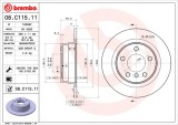 BREMBO 08.C115.11 PRIME LINE - UV Coated Disc frana