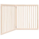Cumpara ieftin Poarta pentru caini pliabila, 2 panouri, 160 cm, lemn de plop