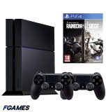 Consola Sony Playstation 4 Ps4 1tb + Doua Controllere + Tom Clancy&rsquo;s Rainbow Six Siege PlayStation 4, Second-Hand