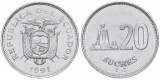 Ecuador 1991 - 20 sucres UNC