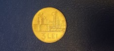 Moneda 3 lei Republica Socialista Romania 1966