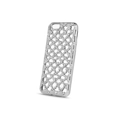 Husa SAMSUNG Galaxy J5 (2015) J500F - Flower Diamond (Argintiu)