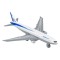 Avion Boeing 777 Alb Argintiu