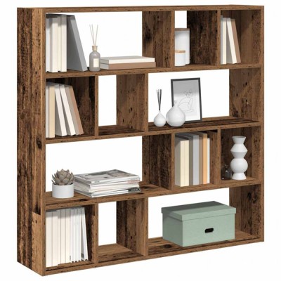 vidaXL Bibliotecă/Separator de cameră, Lemn vechi, 105x24x102 cm foto