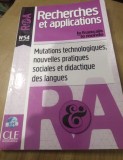 Carte 1112 RECHERCHES ET APPLICATIONS