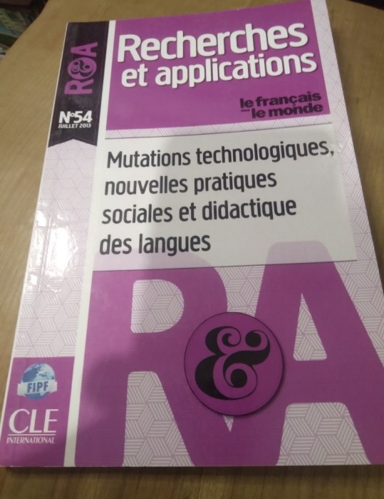 Carte 1112 RECHERCHES ET APPLICATIONS