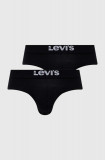 Levi&#039;s slip 2-pack barbati, culoarea negru