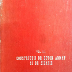 Elemente de constructii vol.3 constructii de beton armat si de zidarie A. M. Ivianschi, A. M. Ovecichin