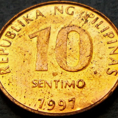 Moneda exotica 10 SENTIMO - FILIPINE, anul 1997 *cod 674 D = A.UNC PATINA