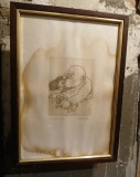 Tablou - Gravură după George Grosz - Semnat