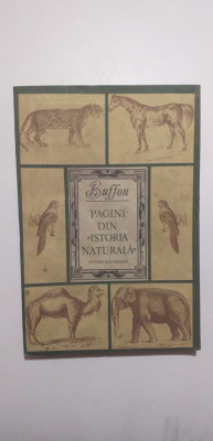 PAGINI DIN ISTORIA NATURALA - BUFFON foto