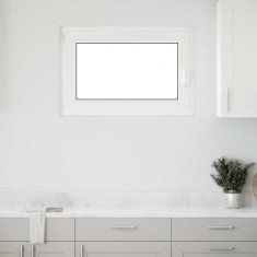 vidaXL Fereastră de subsol &bdquo;RISOR&rdquo; 90x50 cm oscilo-batantă DIN st&acirc;nga, albă