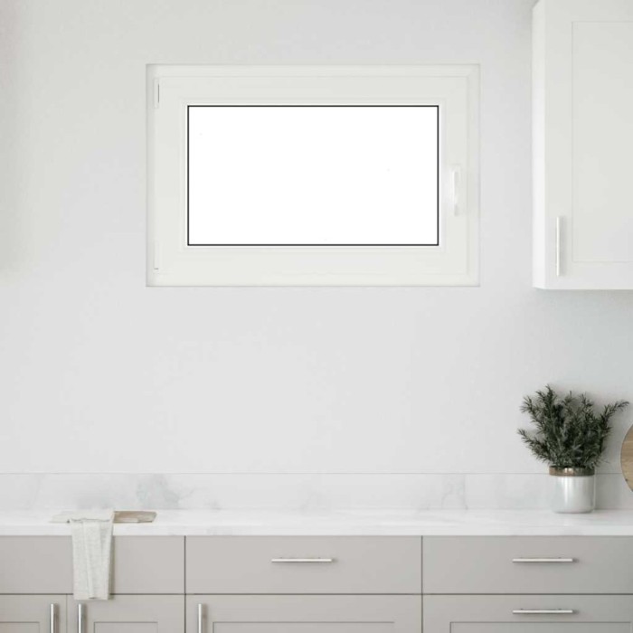vidaXL Fereastră de subsol &bdquo;RISOR&rdquo; 90x70 cm oscilo-batantă DIN st&acirc;nga, albă