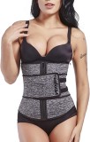 Corset modelator pentru dama FeelinGirl, neopren/nailon, gri/negru