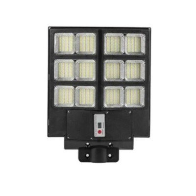 Lampa stradala incarcare solara, 600W, cu senzor de lumina si miscare, IP 65 foto
